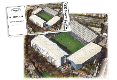 Sheffield Wednesday FC Hillsborough Stadium Art Jigsaw Puzzle